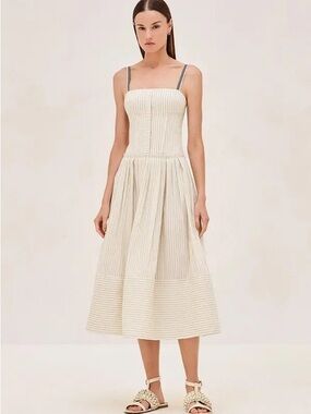 alexis cream fraser midi dress Alexis | Dresses | New Alexis Fraser Dress In Cream